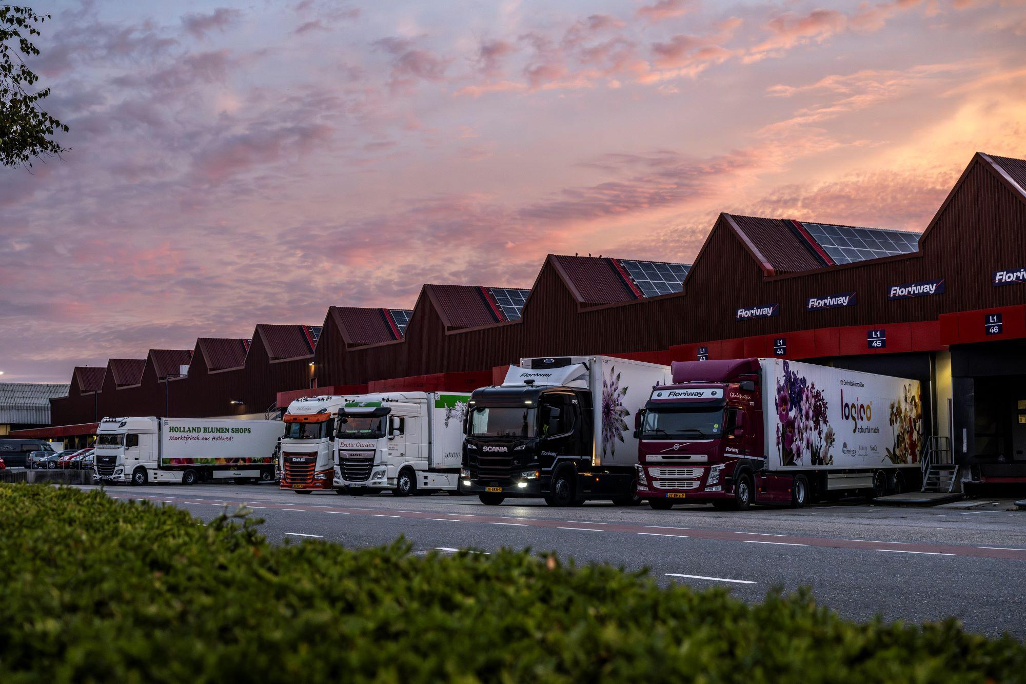 Aanvoeren vrachtwagen