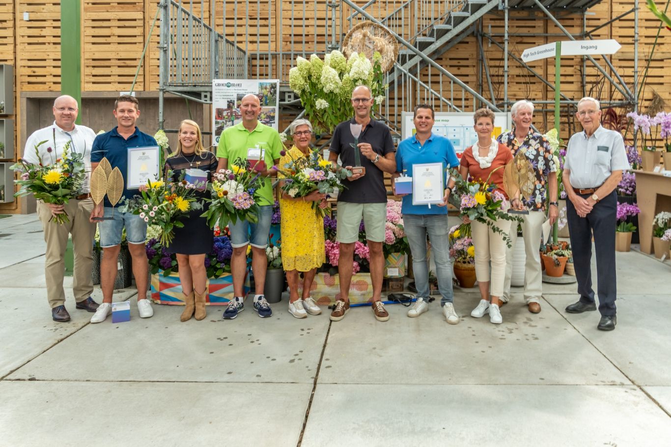 Groepsfoto winnaars