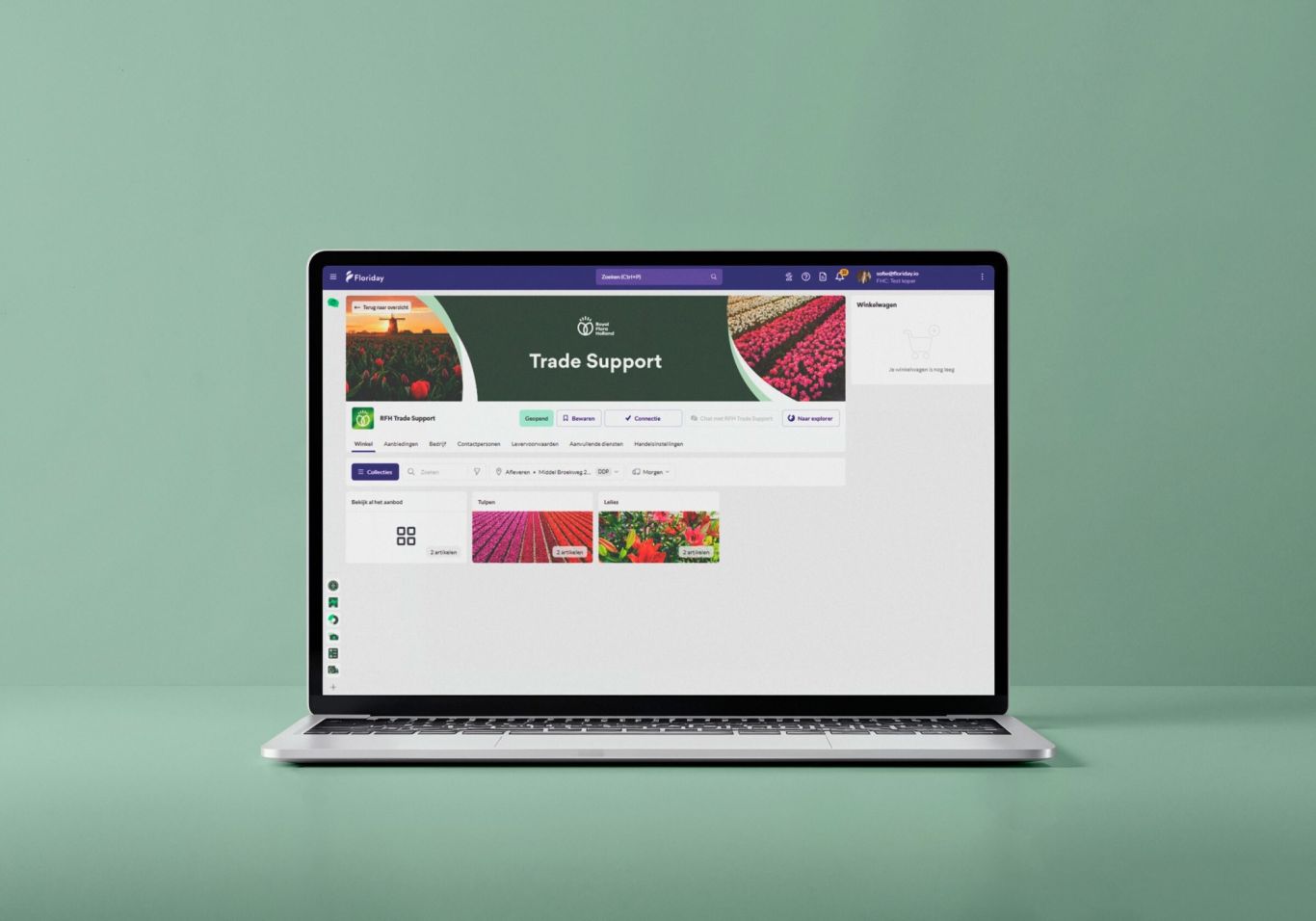 RFH trade support mijn winkel mockup