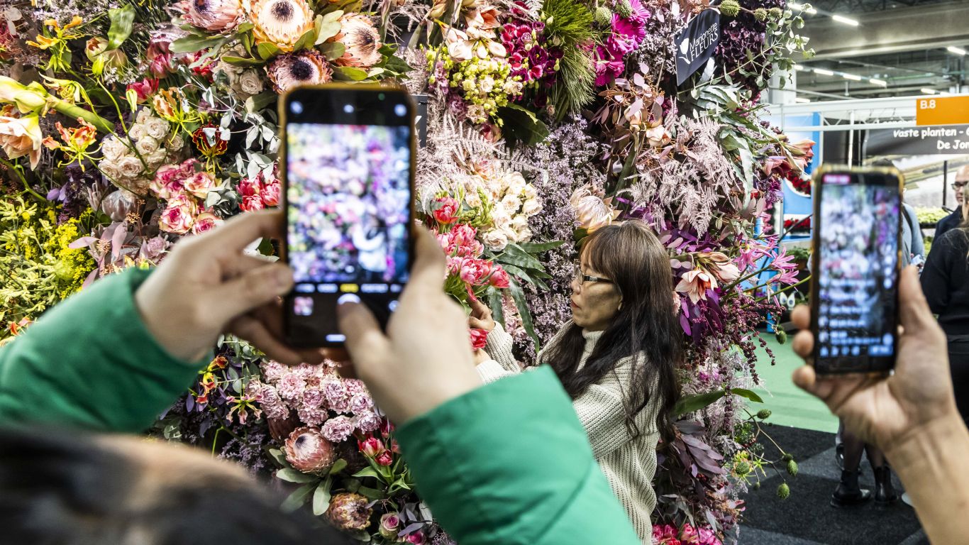 Trade Fair Aalsmeer 2024 Sfeer veel foto s en telefoons